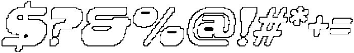 CS Rilke Pixel Outline otf (400) Font OTHER CHARS