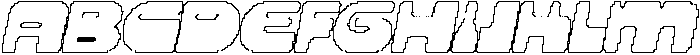 CS Rilke Pixel Outline otf (400) Font UPPERCASE