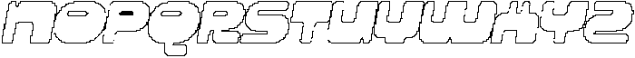 CS Rilke Pixel Outline otf (400) Font UPPERCASE
