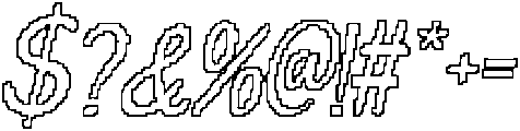 CS Ringo Pixel Outline otf (400) Font OTHER CHARS