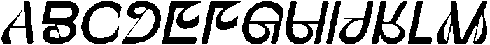 CS Riona Drawn Italic otf (400) Font UPPERCASE