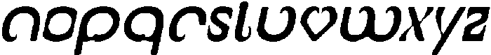 CS Riona Drawn Italic otf (400) Font LOWERCASE