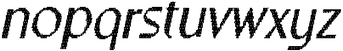 CS Riposte Disco Italic otf (400) Font LOWERCASE