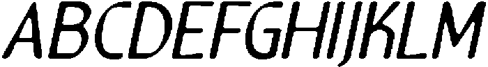 CS Riposte Drawn Italic otf (400) Font UPPERCASE