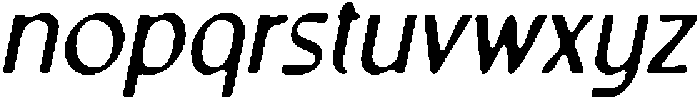 CS Riposte Drawn Italic otf (400) Font LOWERCASE