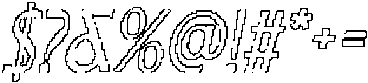 CS Riposte Pixel Outline otf (400) Font OTHER CHARS
