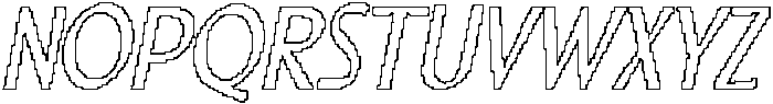 CS Riposte Pixel Outline otf (400) Font UPPERCASE