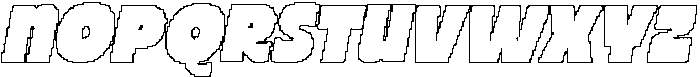 CS Risgard Pixel Outline otf (400) Font UPPERCASE