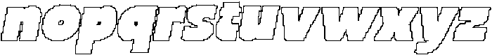 CS Risgard Pixel Outline otf (400) Font LOWERCASE