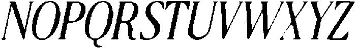 CS Ristela Drawn Italic otf (400) Font UPPERCASE
