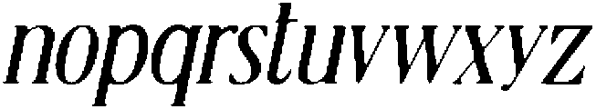 CS Ristela Drawn Italic otf (400) Font LOWERCASE