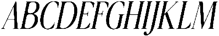 CS Ristela Italic otf (400) Font UPPERCASE