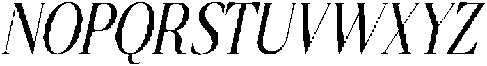 CS Ristela Italic otf (400) Font UPPERCASE