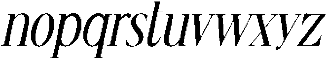CS Ristela Italic otf (400) Font LOWERCASE