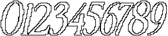 CS Ristela Pixel Outline otf (400) Font OTHER CHARS