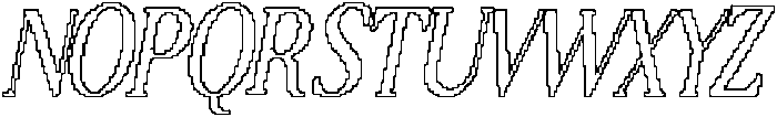 CS Ristela Pixel Outline otf (400) Font UPPERCASE