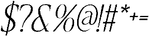 CS Rivosa Italic otf (400) Font OTHER CHARS