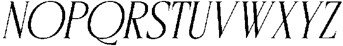CS Rivosa Italic otf (400) Font UPPERCASE