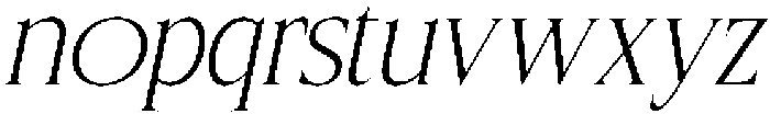 CS Rivosa Italic otf (400) Font LOWERCASE