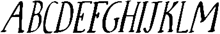 CS Roast Drawn Italic otf (400) Font LOWERCASE