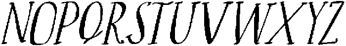 CS Roast Italic otf (400) Font UPPERCASE