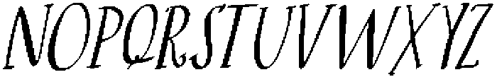 CS Roast Italic otf (400) Font LOWERCASE