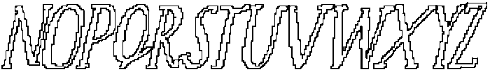 CS Roast Pixel Outline otf (400) Font UPPERCASE