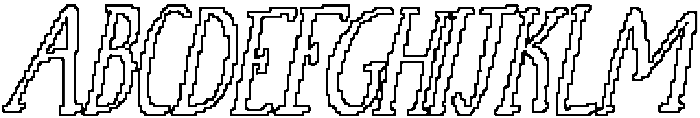 CS Roast Pixel Outline otf (400) FONT