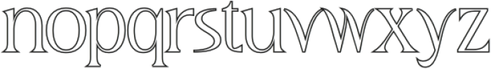 CS Roastery Outline otf (400) Font LOWERCASE