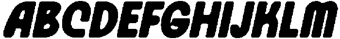 CS Robust Drawn Italic otf (400) Font UPPERCASE