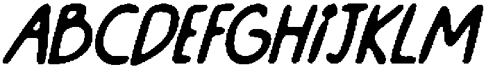 CS Roche Drawn Italic otf (400) Font UPPERCASE