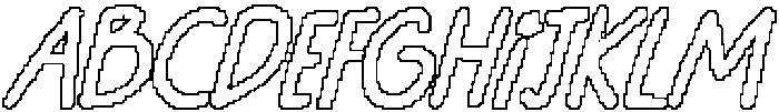 CS Roche Pixel Outline otf (400) Font UPPERCASE