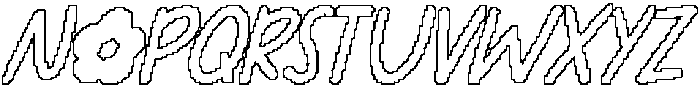 CS Roche Pixel Outline otf (400) Font UPPERCASE
