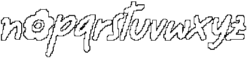 CS Roche Pixel Outline otf (400) Font LOWERCASE