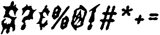 CS Rocker Drawn Italic otf (400) Font OTHER CHARS