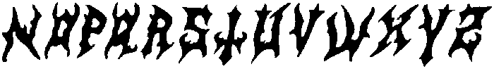 CS Rocker Drawn Italic otf (400) Font UPPERCASE