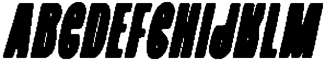 CS Roland Drawn Italic otf (400) Font UPPERCASE