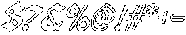 CS Rolins Pixel Outline otf (400) Font OTHER CHARS
