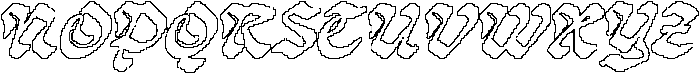 CS Rolins Pixel Outline otf (400) Font UPPERCASE