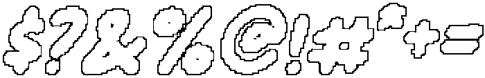 CS Rolisy Pixel Outline otf (400) Font OTHER CHARS