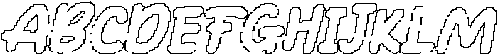 CS Rolisy Pixel Outline otf (400) Font UPPERCASE