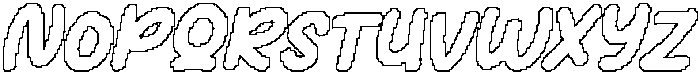 CS Rolisy Pixel Outline otf (400) Font UPPERCASE