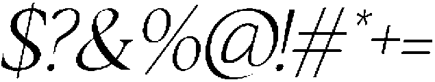 CS Rollent Italic otf (400) Font OTHER CHARS
