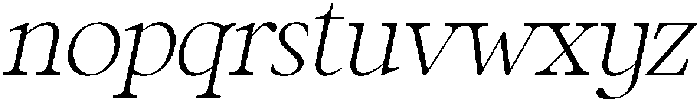 CS Rollent Italic otf (400) Font LOWERCASE