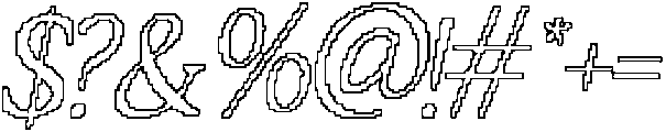 CS Rollent Pixel Outline otf (400) Font OTHER CHARS