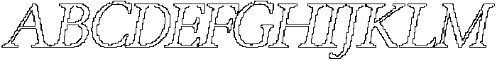 CS Rollent Pixel Outline otf (400) Font UPPERCASE