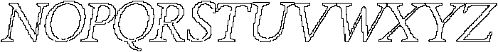 CS Rollent Pixel Outline otf (400) Font UPPERCASE