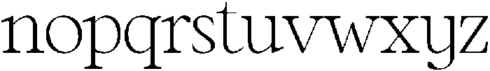 CS Rollent Regular otf (400) Font LOWERCASE