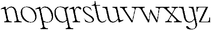 CS Rollent Reverse Italic otf (400) Font LOWERCASE
