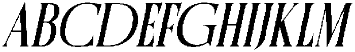 CS Romaine Italic otf (400) Font UPPERCASE